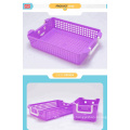 Storage picnic rectangular plastic basket for sale